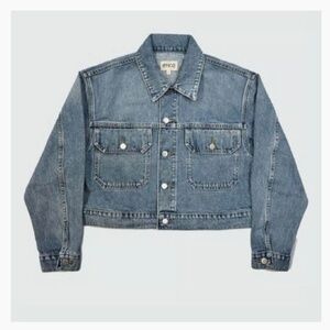 ETICA *NWT* Denim River Crop Jacket Arcadia Size L